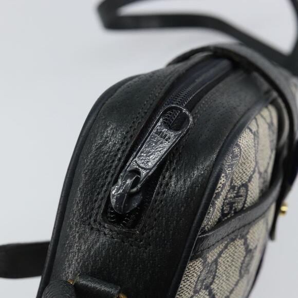 GUCCI GG Supreme Sherry Line Shoulder Bag PVC Navy Gold 89 02 055 Auth 143138 - Picture 10 of 16